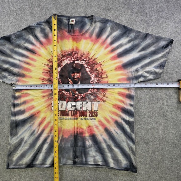 50 Cent Final Lap Tour T Shirt Mens 2XL Tie Dye 2023 Tour Dates Graphic Tee - Picture 8 of 13